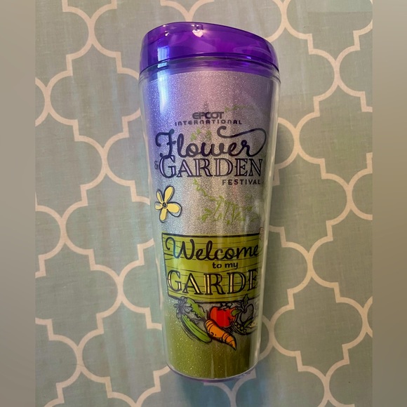 Disney Parks Epcot Flower and Garden Festival Figment Tumbler Cup 22oz - Picture 1 of 6